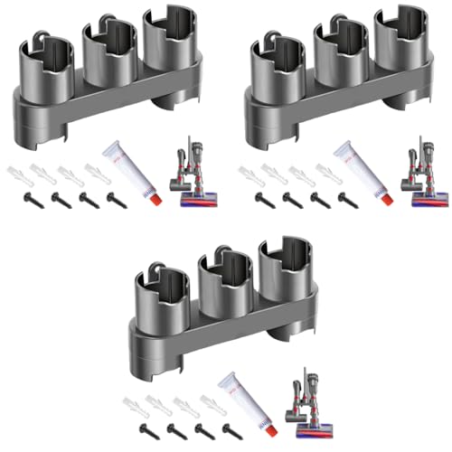 Verilux® ABS Accessory Holder Without Drilling for Dyson V6 V7 V8 V10 V11 Vacuum Cleaner Rack Wall Mounted Attachment Organizer Accessories Including Screws Nail-Free Glue Adapter 3PCS Verilux® ABS Accessory Holder Without Drilling for Dyson V6 V7 V8 V10 V11 Vacuum Cleaner Rack Wall Mounted Attachment Organizer Accessories Including Screws Nail-Free Glue Adapter 3PCS